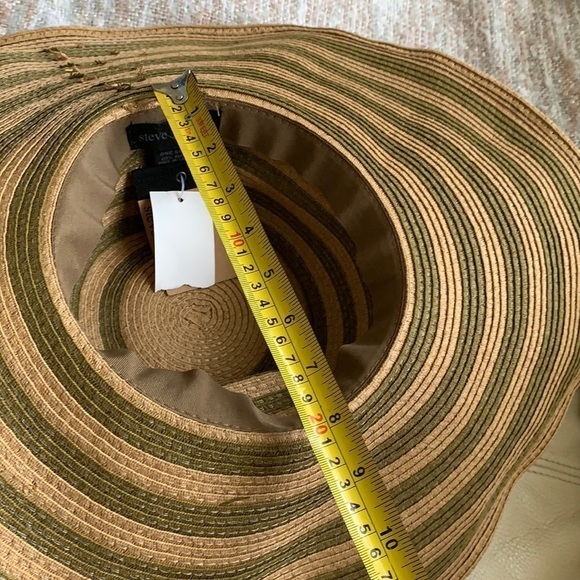 Steve Madden Floppy Straw paper Beach Hat one size - Picture 6 of 11